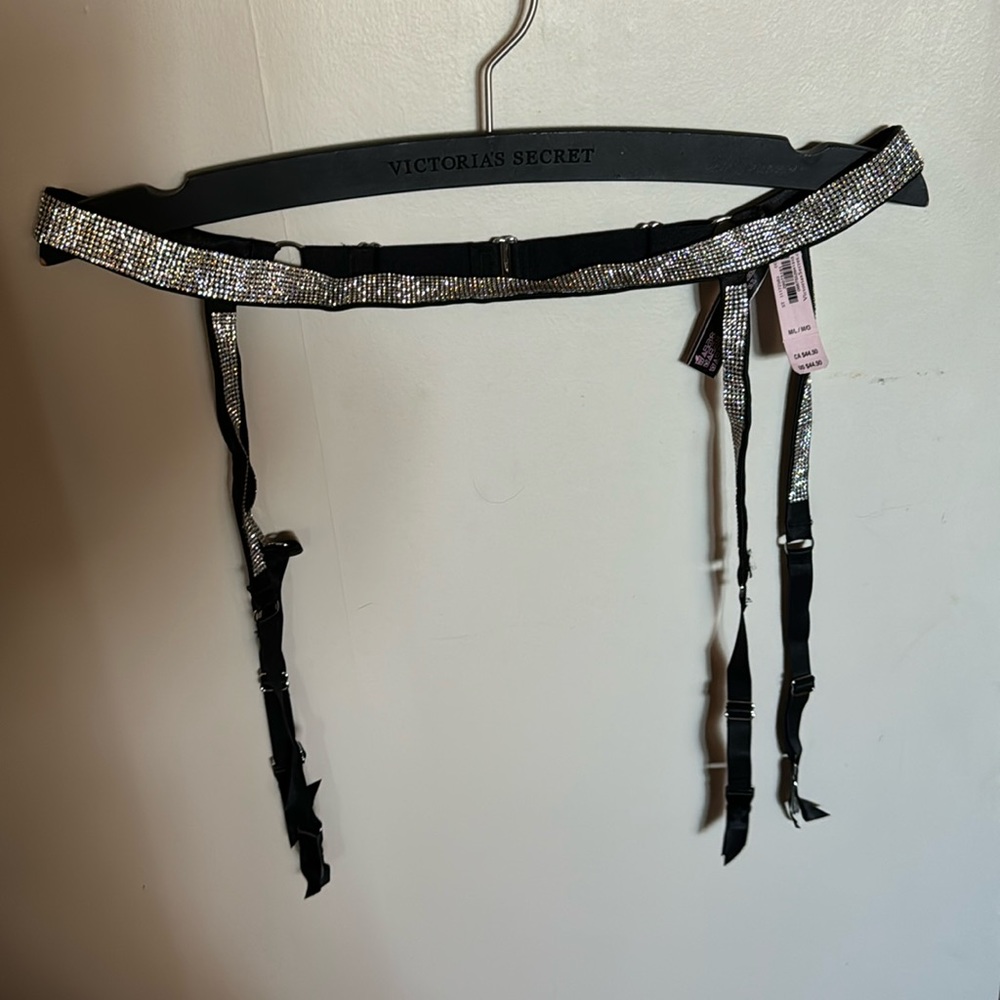 Brand New Victoria’s Secret Shine Strap Garter Belt